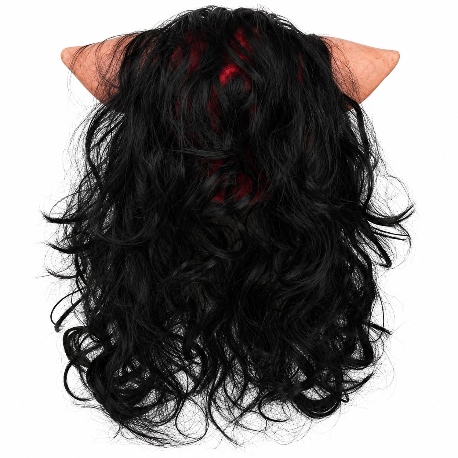 MÁSCARA DE CERDO JIGSAW CON PELO LÁTEX HALLOWEEN - 5