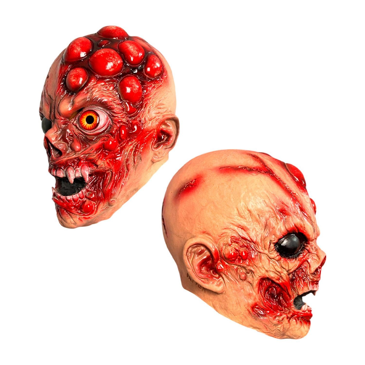 MÁSCARA DE ZOMBI PODRIDO REALISTA DE LÁTEX PARA HALLOWEEN Y COSPLAY - 4