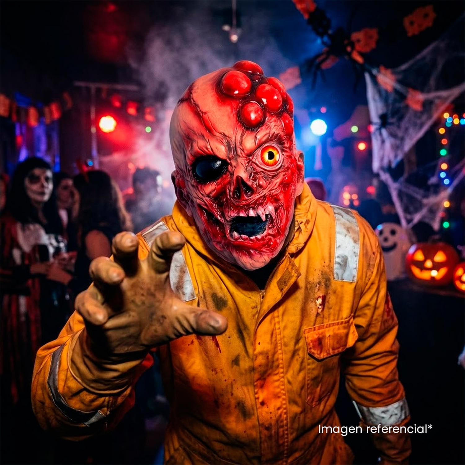 MÁSCARA DE ZOMBI PODRIDO REALISTA DE LÁTEX PARA HALLOWEEN Y COSPLAY - 6
