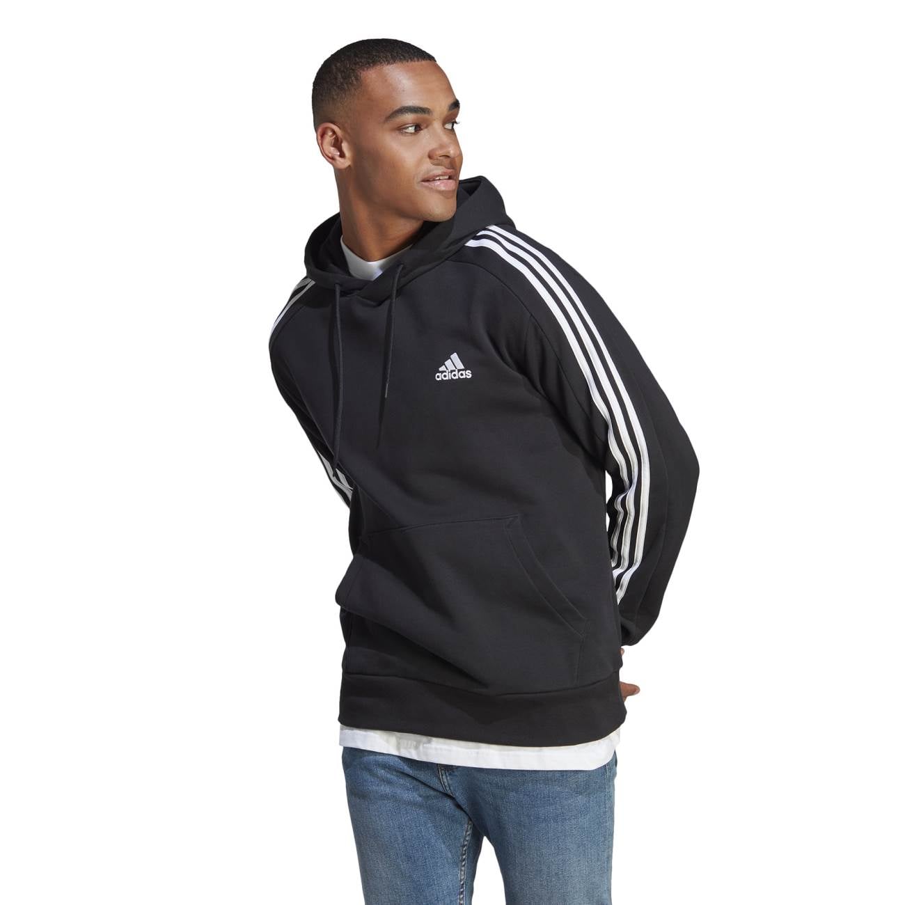 POLERA ADIDAS M 3S FT HD - NEGRO IC0435 - 1