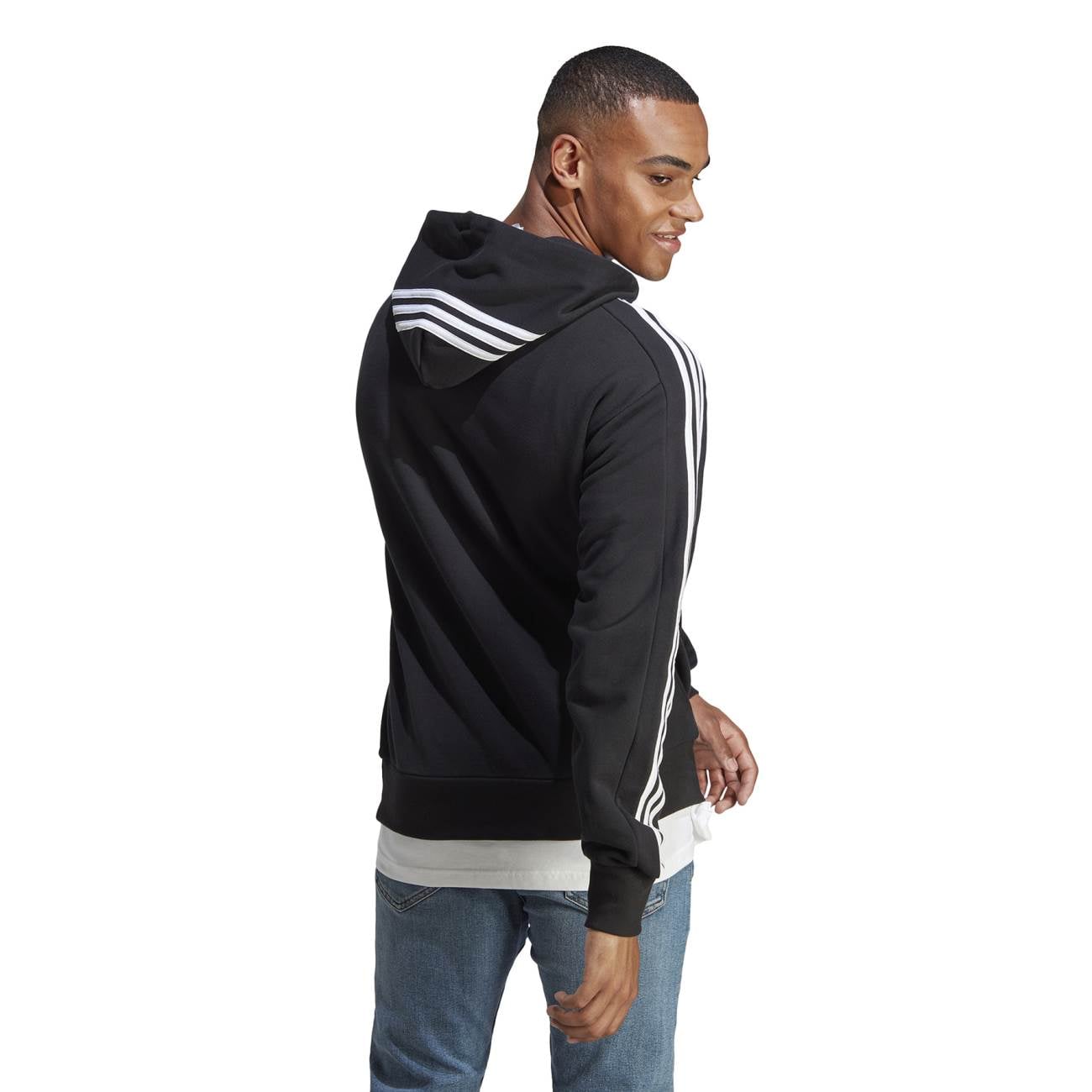 POLERA ADIDAS M 3S FT HD - NEGRO IC0435 - 2