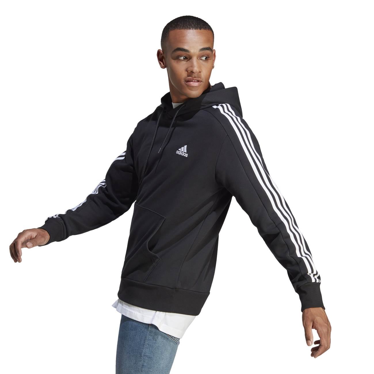 POLERA ADIDAS M 3S FT HD - NEGRO IC0435 - 3