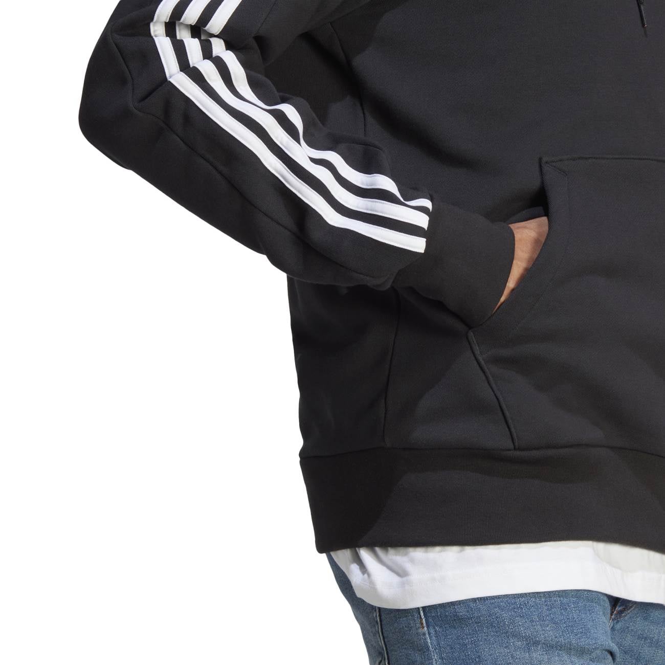 POLERA ADIDAS M 3S FT HD - NEGRO IC0435 - 5