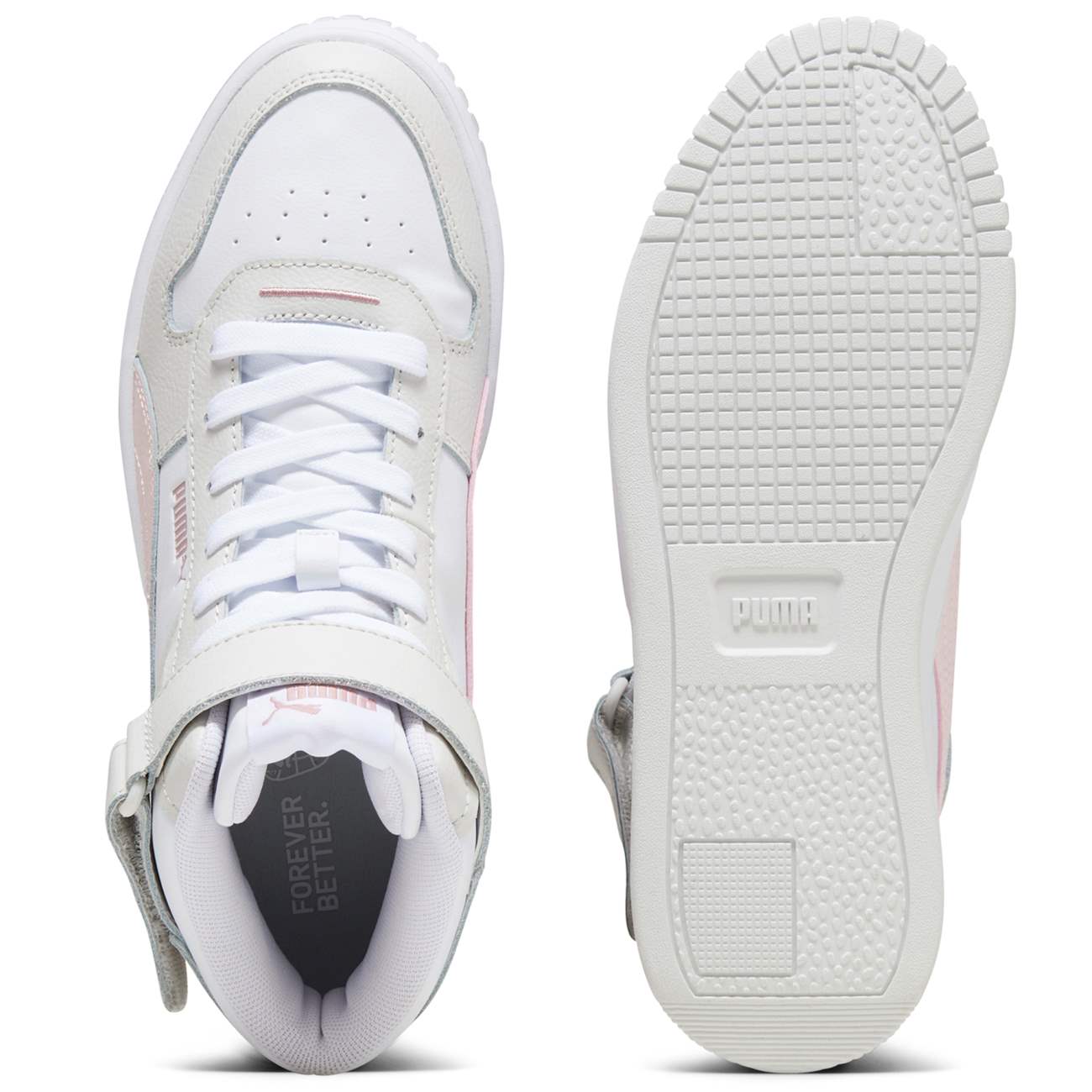 ZAPATILLAS PUMA URBANAS BLANCO 392337-04 BOTIN MUJER CARINA STREET MID CUERO - 6