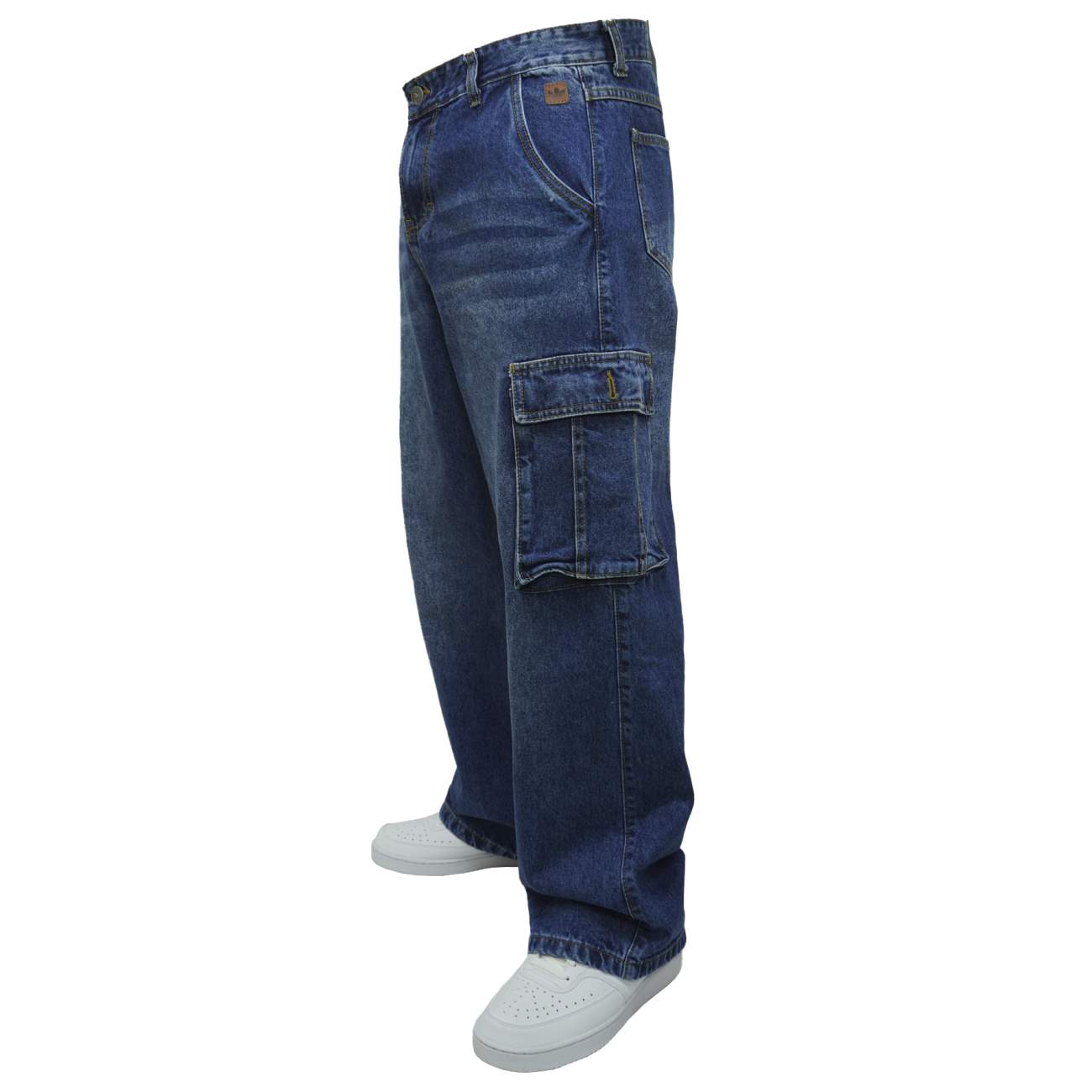 PANTALON ADI CARGO JEAN OVER - AZUL GRAFITO - 2