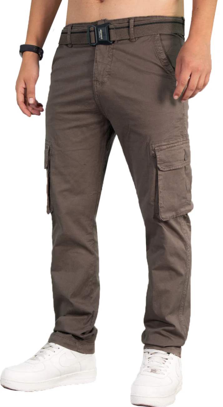 PANTALON DRILL CARGO BENETON - MARRON - 1