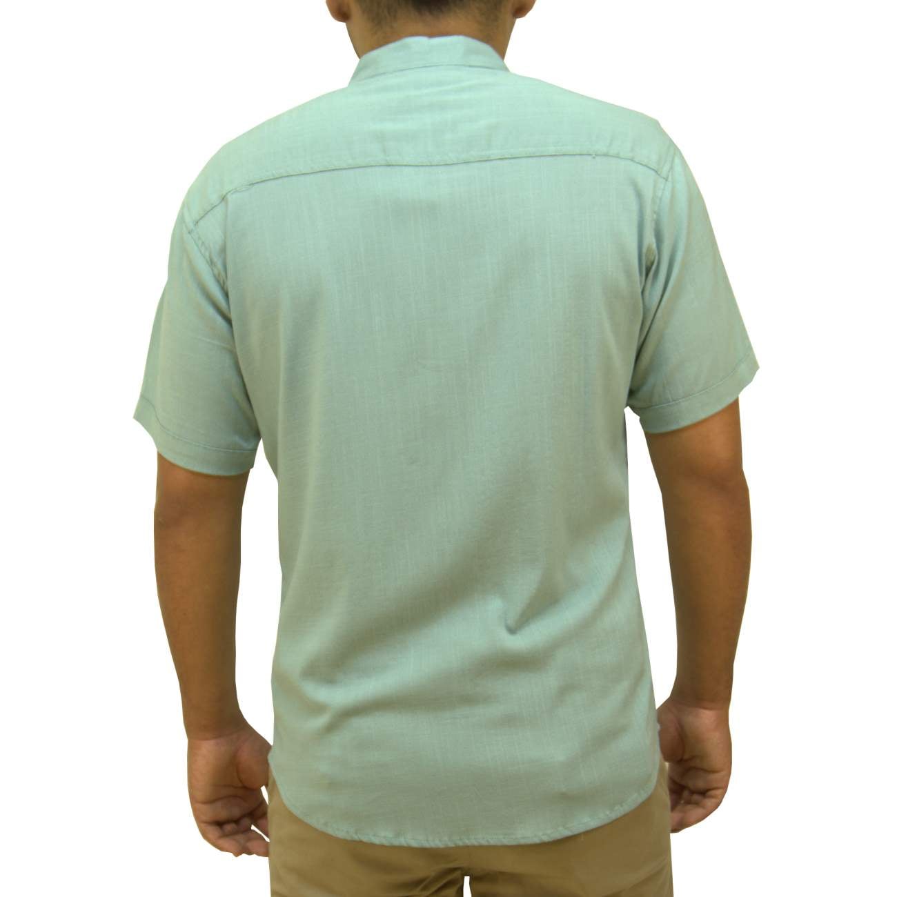 CAMISA MANGA CORTA LINO NERU VOLC - VERDE - 2