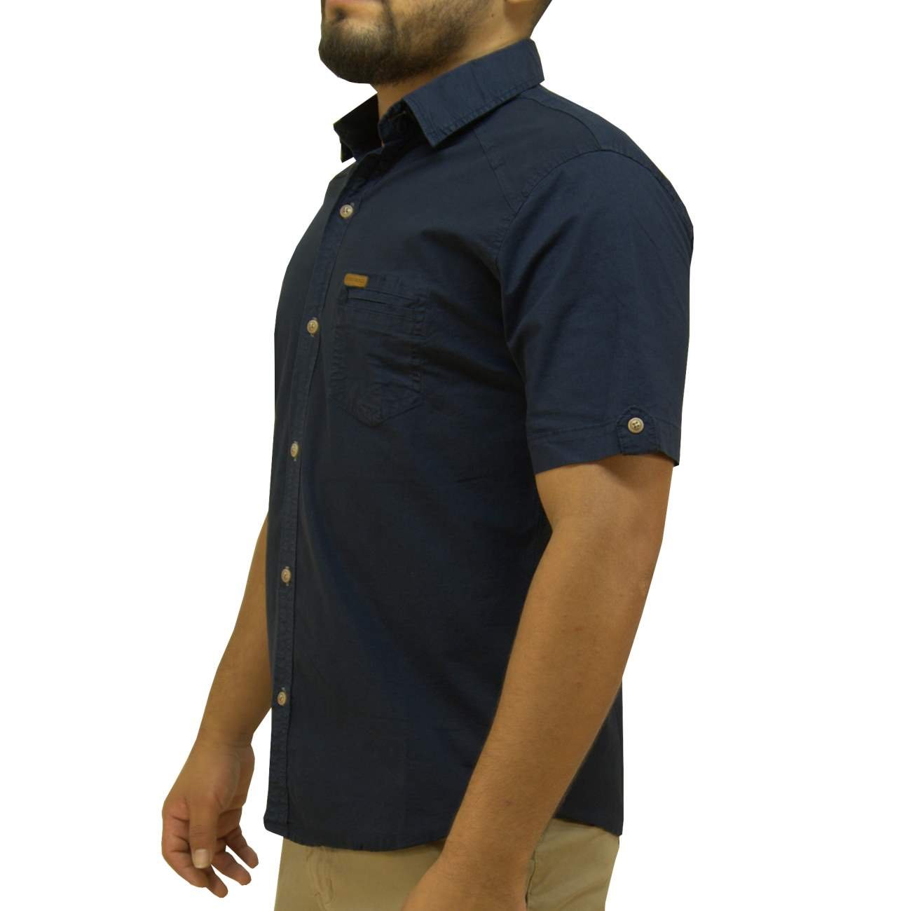 CAMISA MANGA CORTA DRILL EMINENCE - AZUL - 3