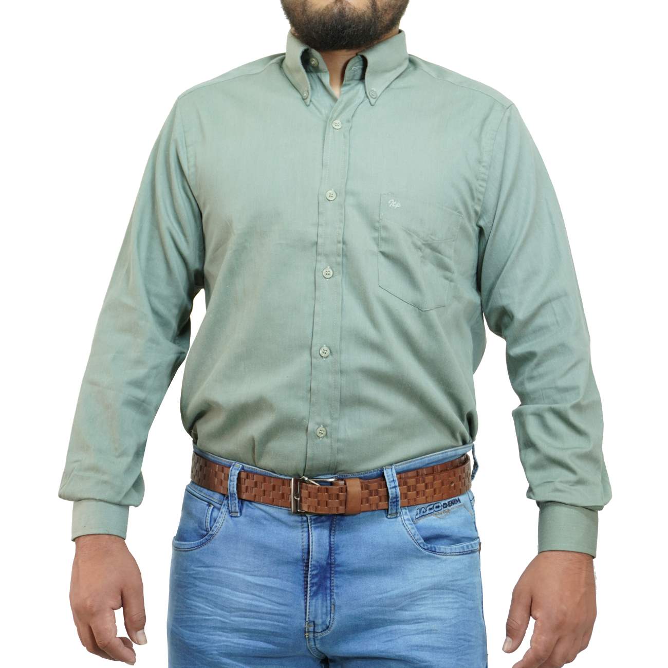 CAMISA MANGA LARGA INTREPID - VERDE CLARO - 1
