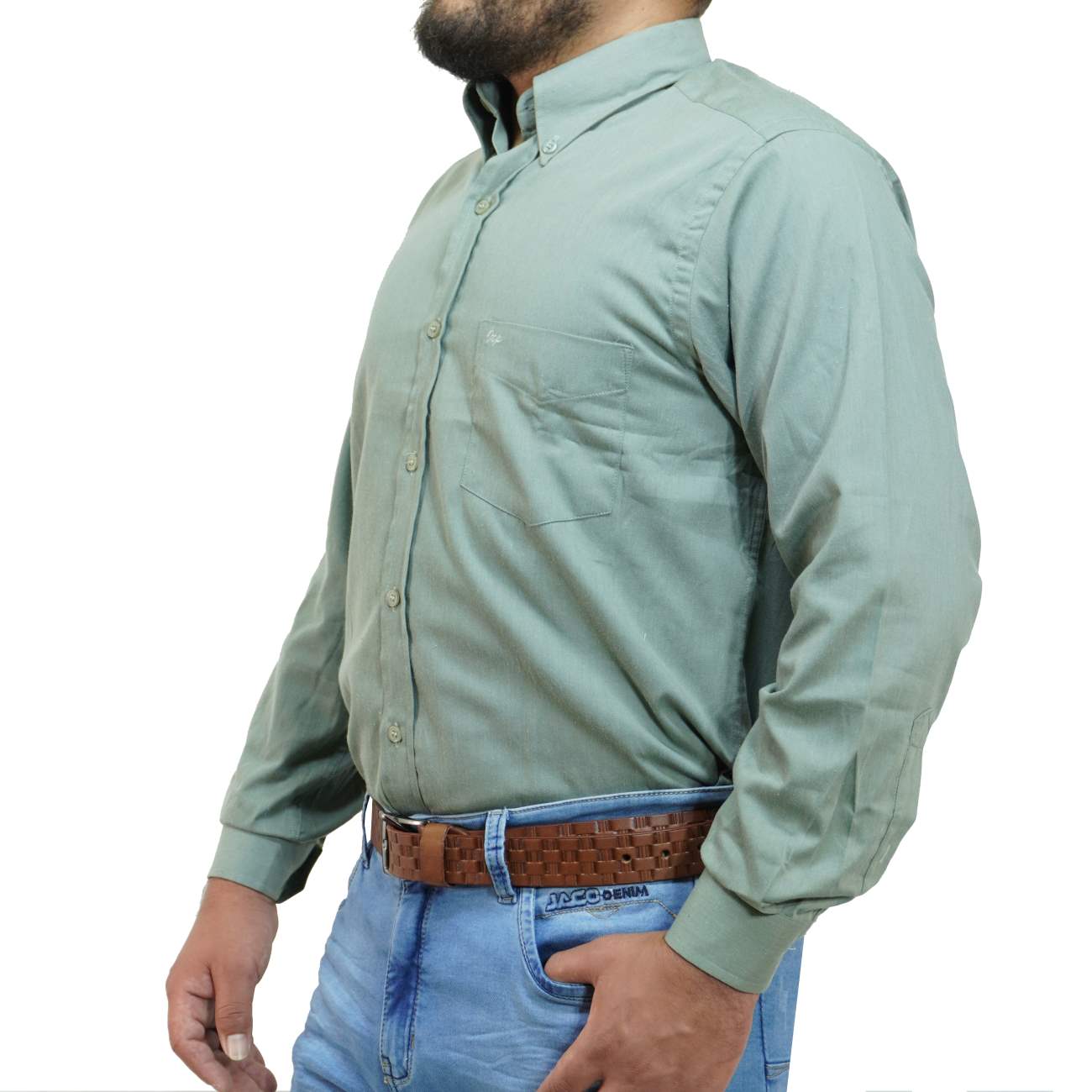 CAMISA MANGA LARGA INTREPID - VERDE CLARO - 3