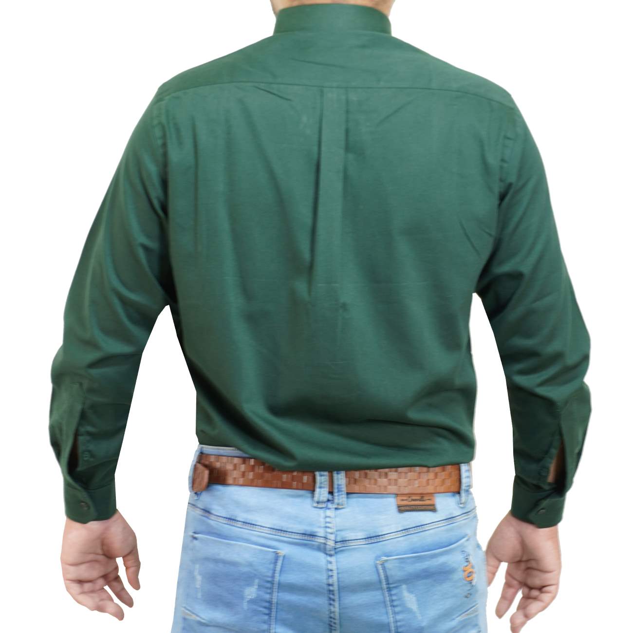 CAMISA MANGA LARGA INTREPID - VERDE OSCURO - 3