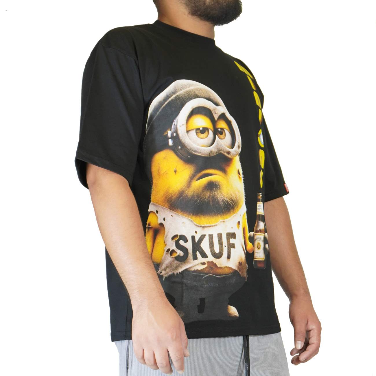 POLO MANGA CORTA STREET OVER MINIONS - NEGRO - 2
