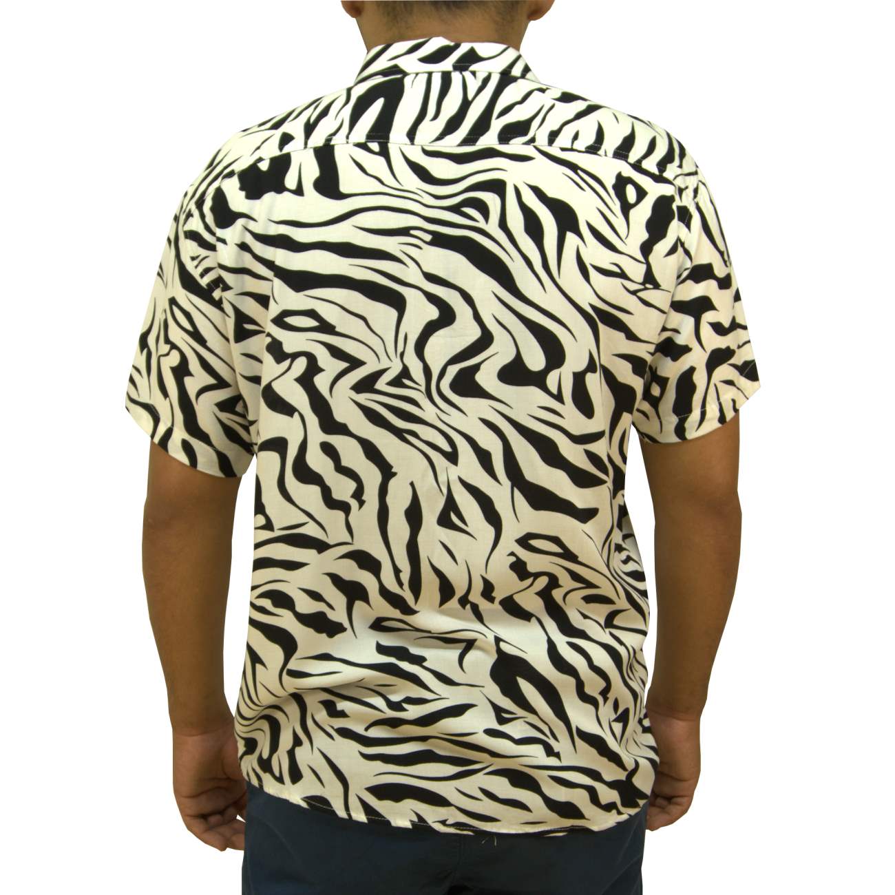CAMISA MANGA CORTA CHALIS KREEM ZEBRA - NEGRO - 2