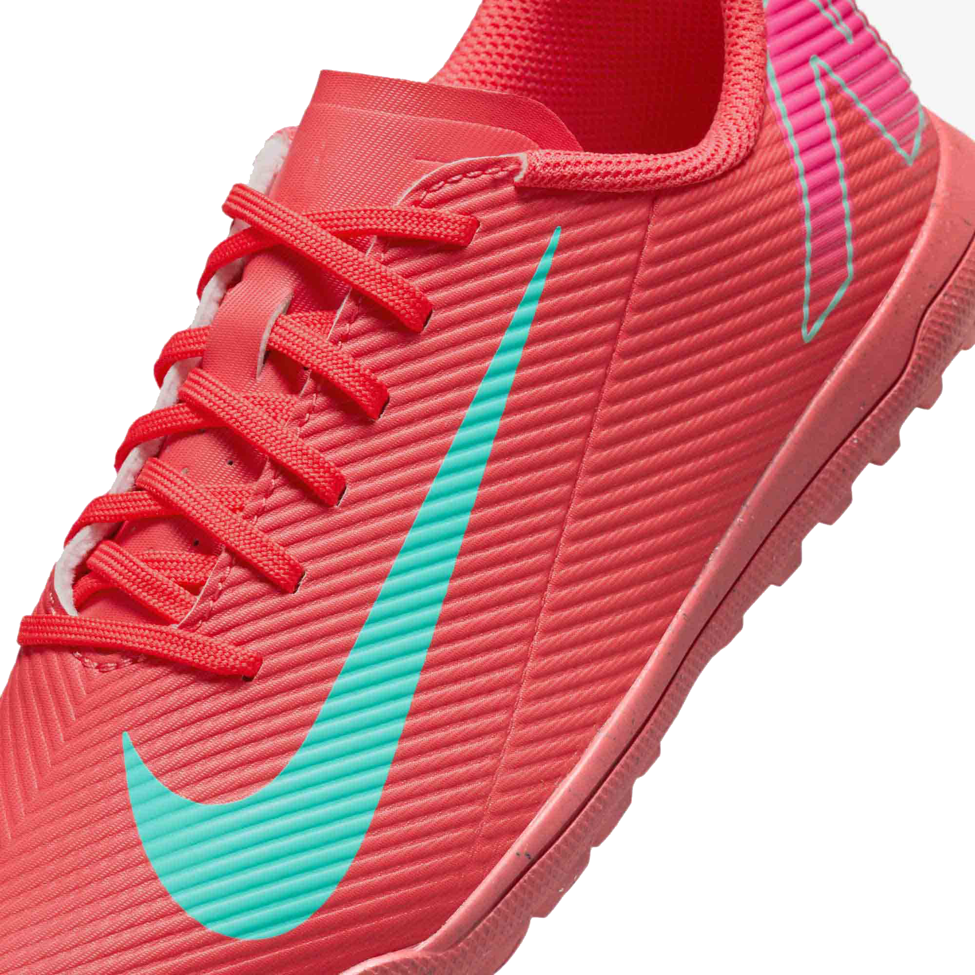 ZAPATILLAS NIKE PARA NIÑOS FUTBOL VAPOR 16 CLUB TF - CORAL FQ8287-800 - 6