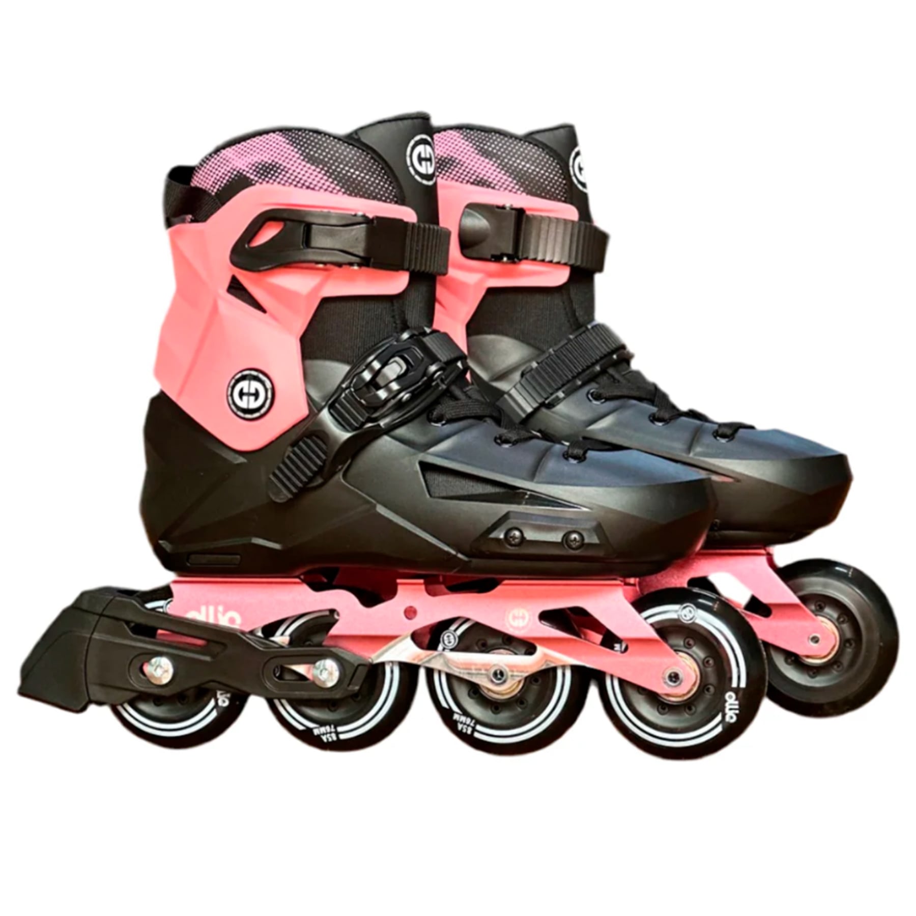 PATINES LINEA 4 RUEDAS OLLIE SK 2 - NEGRO/ROSADO DEL 32-35 YS-Q3-S - 1