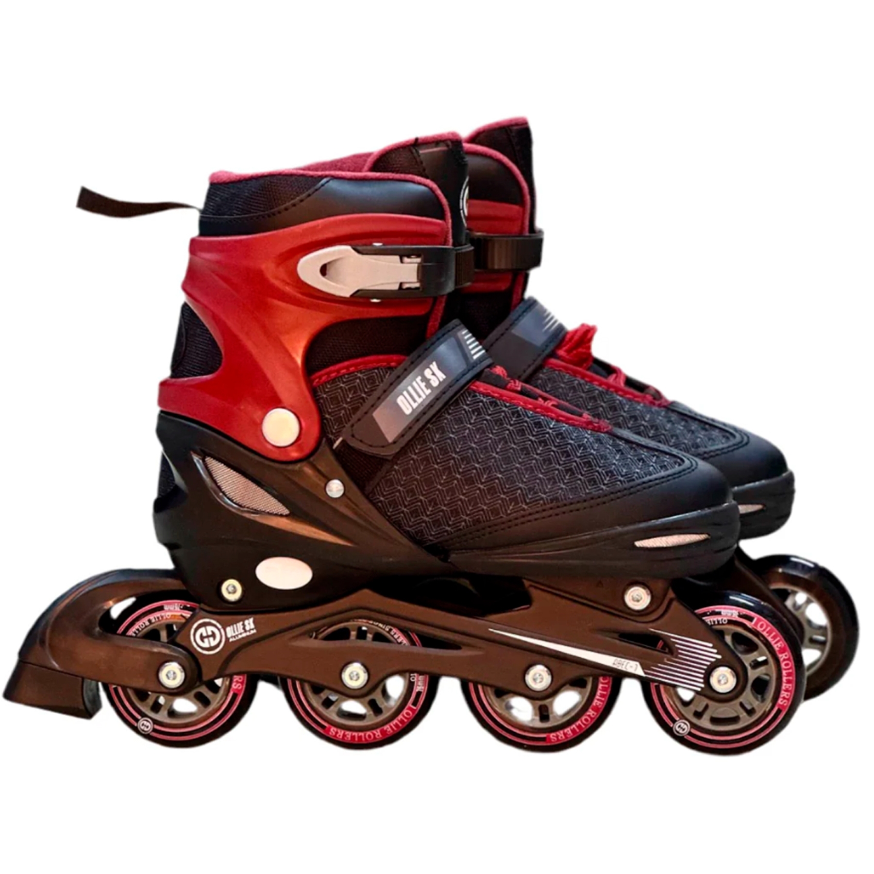 PATINES LINEA 4 RUEDAS OLLIE SK - NEGRO/GUINDA DEL 34-37 YS-D2-M - 1