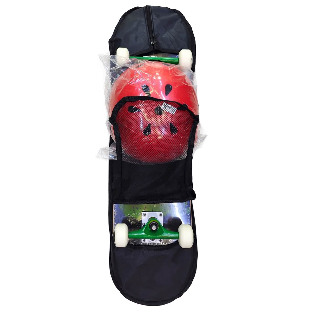PACK SKATEBOARD PROT OLLIE RAMPAGE - NEGRO/VERDE MG-7109-SET - 2