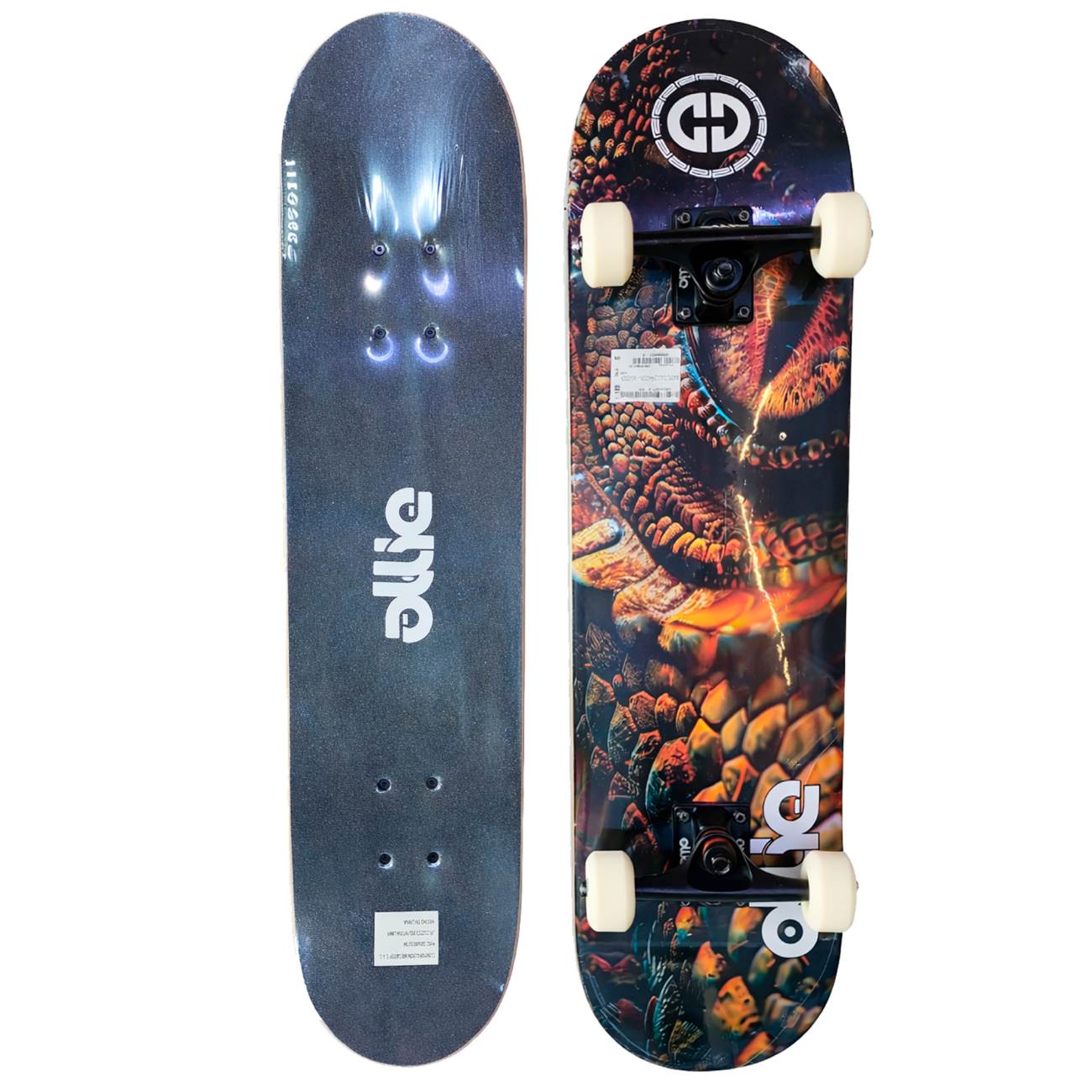 SKATE OLLIE BASIC OJO DRAGON - NEGRO/DORADO OM-3108-C-24 - 2