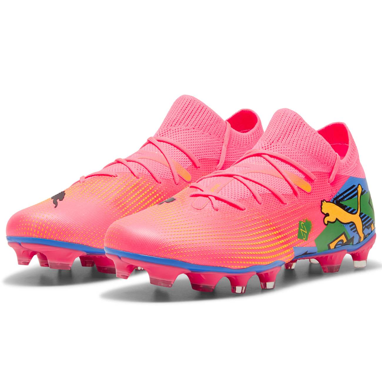 ZAPATILLAS PUMA PARA HOMBRE FUTBOL FUTURE 7 MATCH NJR FG/AG - ROJO 107840-01 - 2