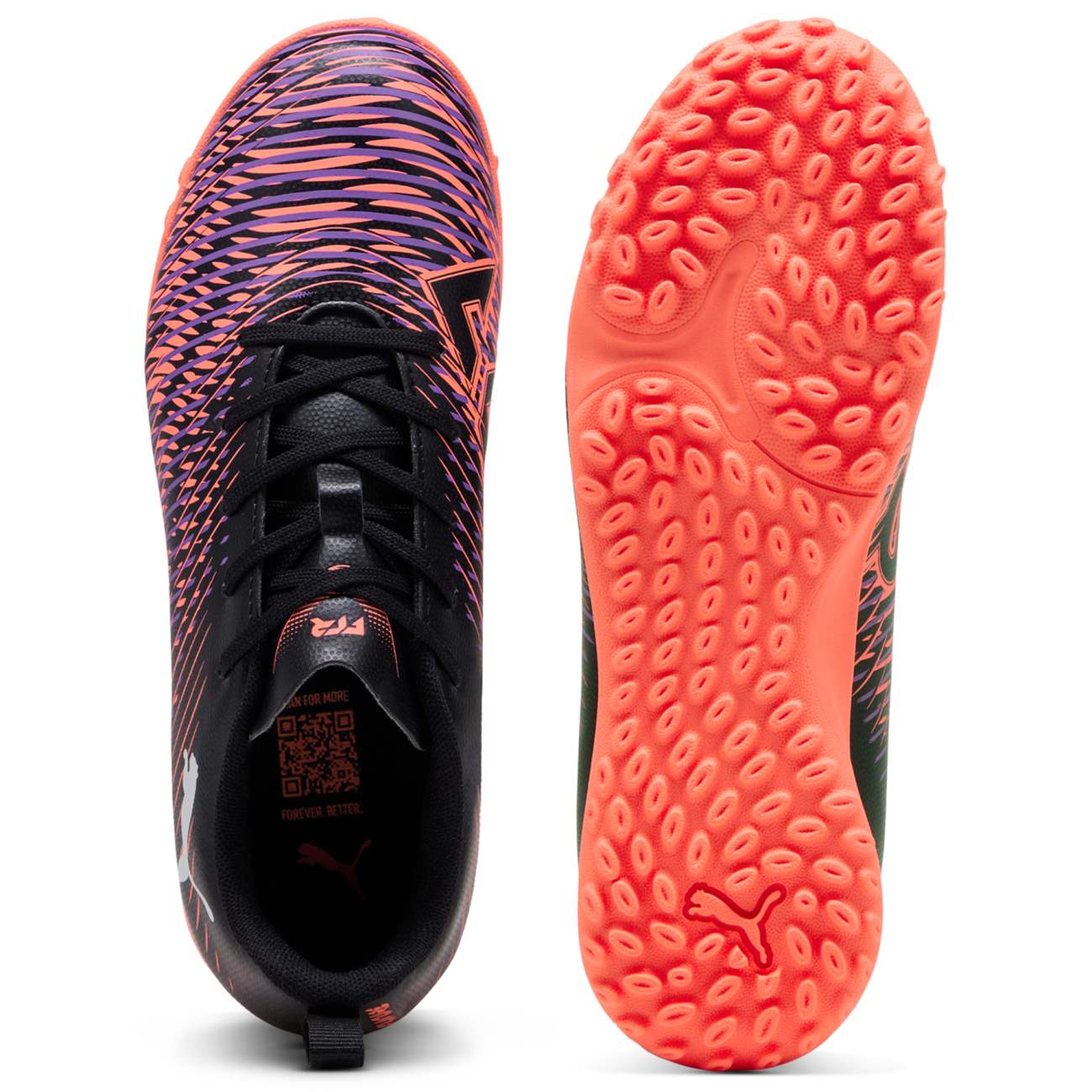 ZAPATILLAS PUMA PARA NIÑOS FUTBOL FUTURE 8 PLAY TT JR - NEGRO 108396-01 - 4