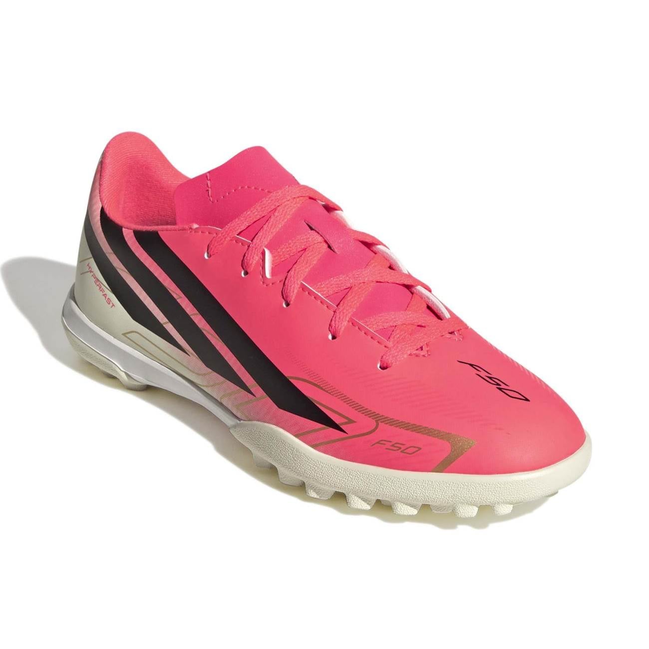 ZAPATILLAS ADIDAS UNISEX FUTBOL F50 HYPERFAST CLUB TF J - CORAL KK1366 - 2