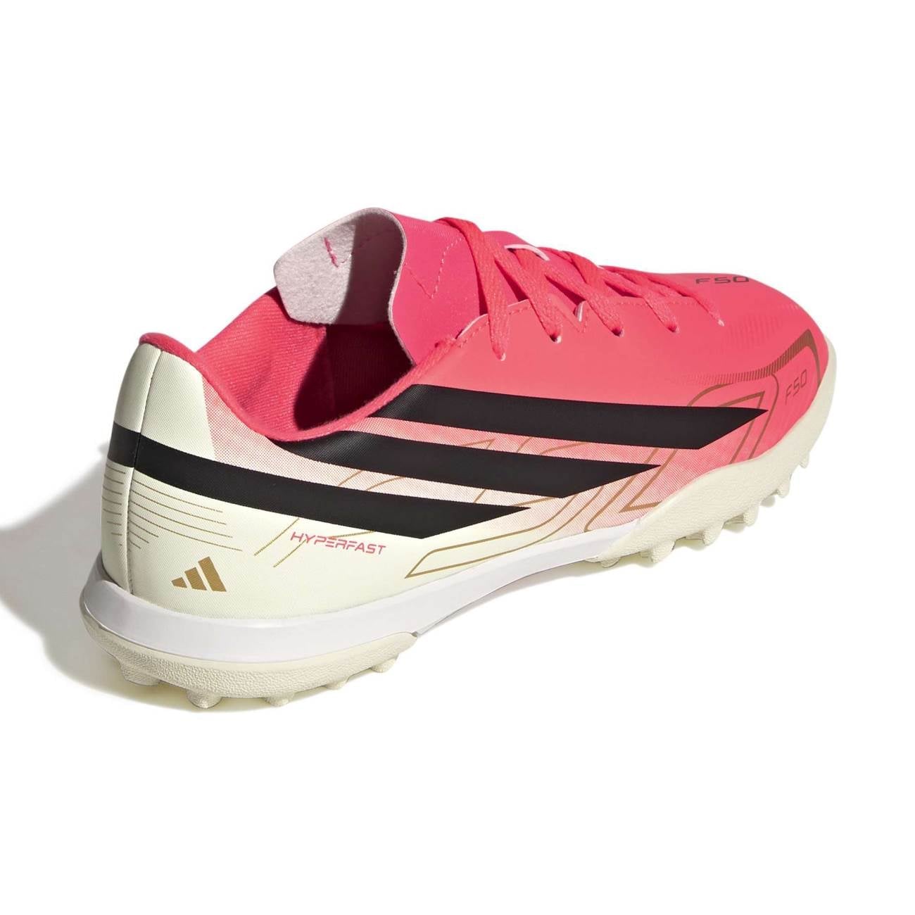 ZAPATILLAS ADIDAS UNISEX FUTBOL F50 HYPERFAST CLUB TF J - CORAL KK1366 - 3