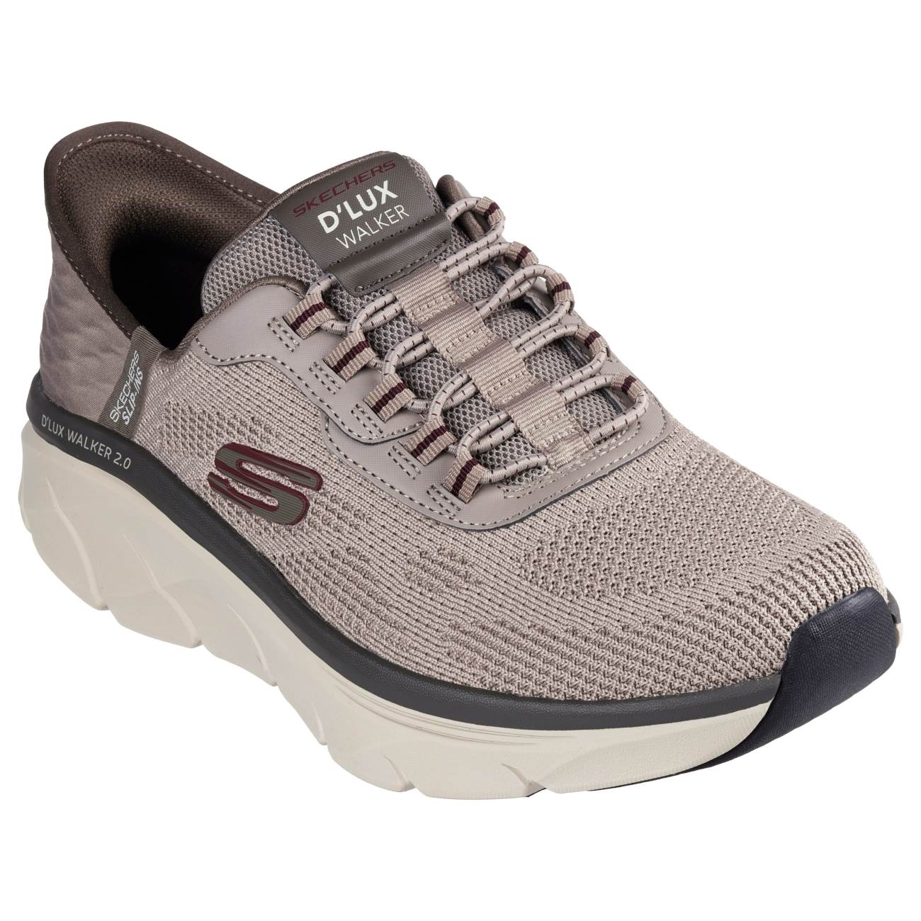 ZAPATILLAS SKECHERS PARA HOMBRE RUNNING DLUX WALKER 2.0 REZINATE - BEIGE 232446-TPE - 2