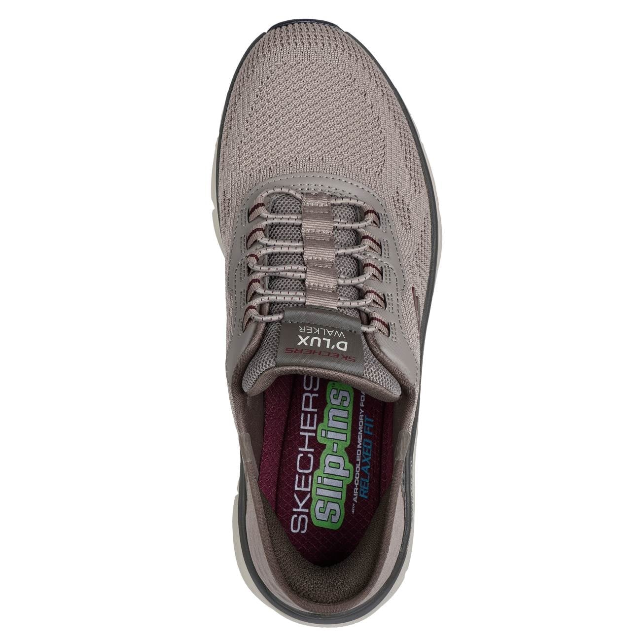 ZAPATILLAS SKECHERS PARA HOMBRE RUNNING DLUX WALKER 2.0 REZINATE - BEIGE 232446-TPE - 5