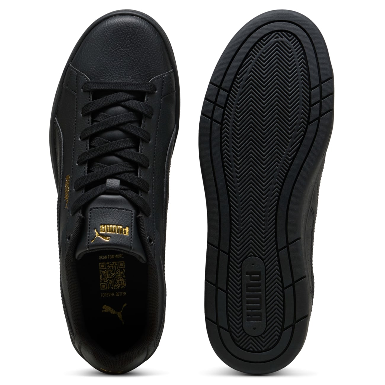 ZAPATILLAS PUMA PARA HOMBRE URBANAS COURT CLASSICO - NEGRO 400284-06 - 4