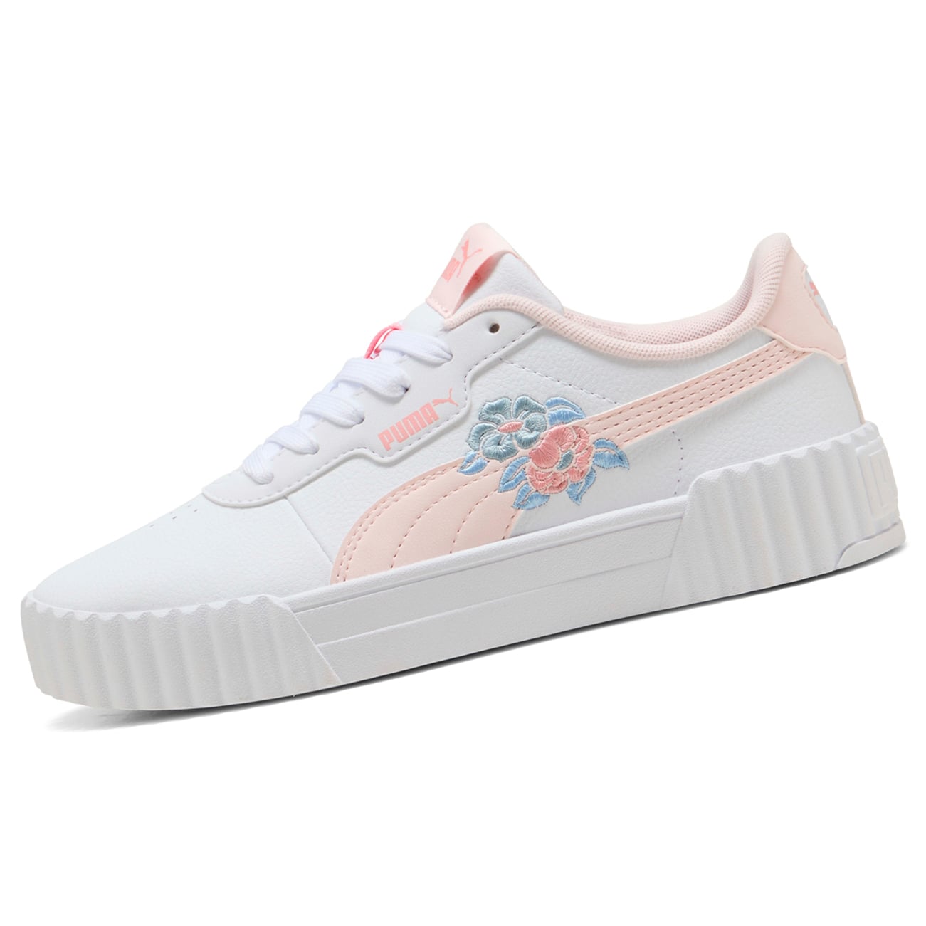 ZAPATILLAS PUMA UNISEX URBANAS CARINA 3 FLORAL - BLANCO 405624-01 - 1