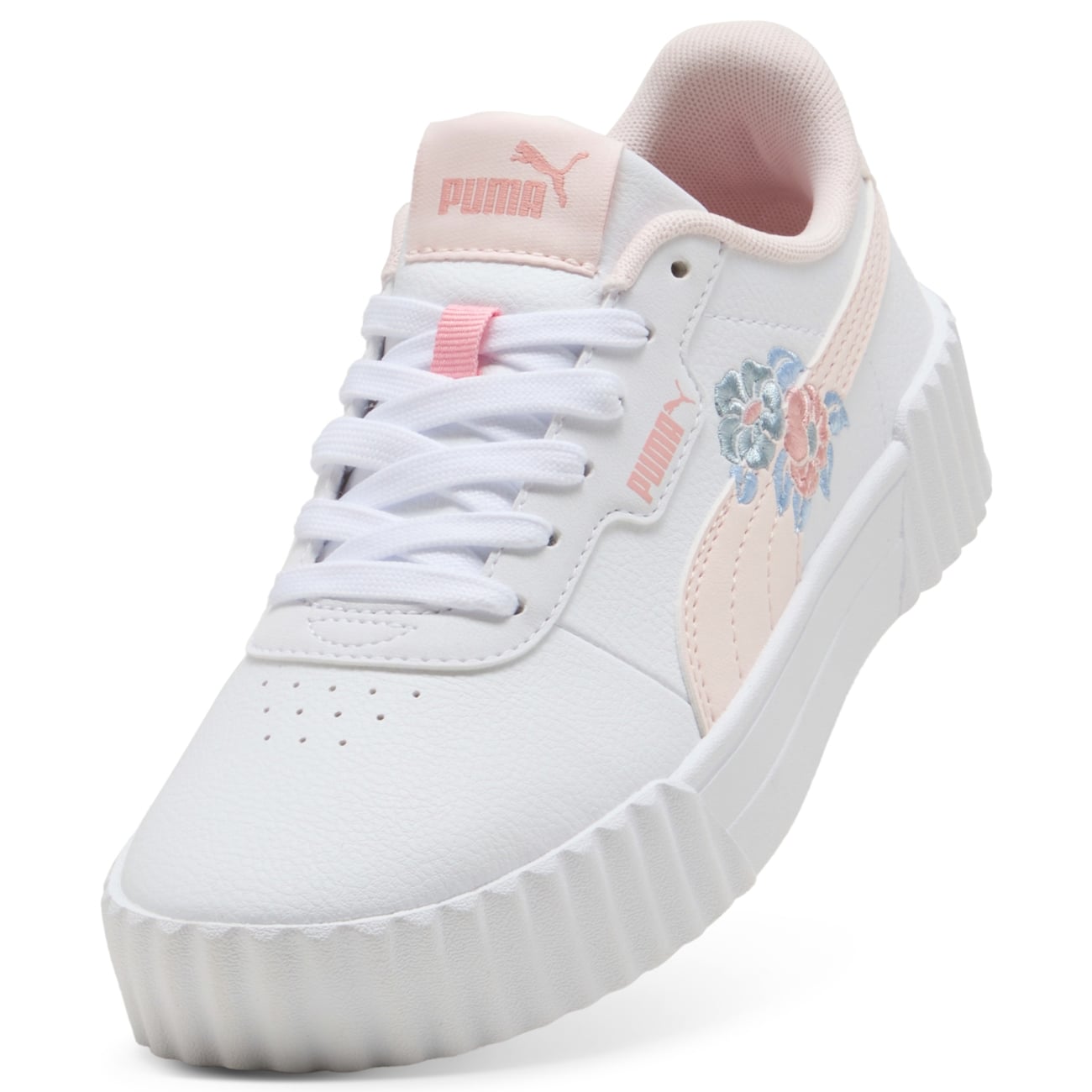 ZAPATILLAS PUMA UNISEX URBANAS CARINA 3 FLORAL - BLANCO 405624-01 - 6