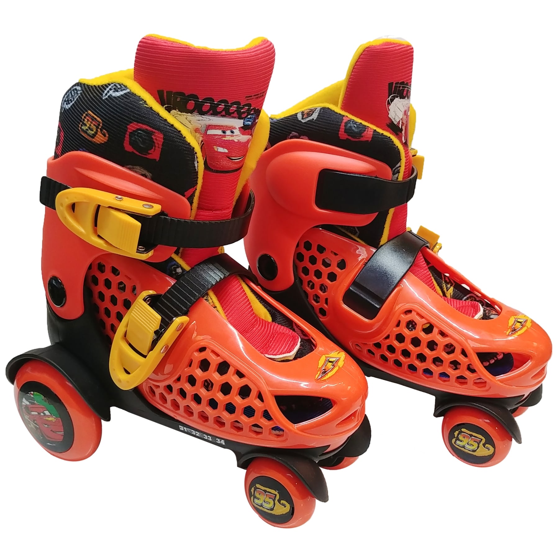 PATINES OLLIE 4 RUEDAS DISNEY CARS TALLA DEL 31 AL 34 AJUSTABLE - NARANAJ 19580 - 2