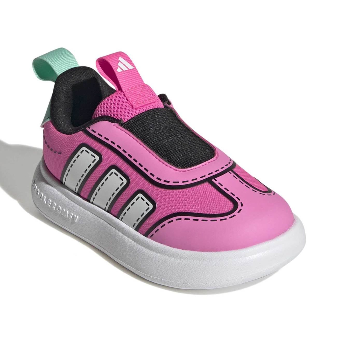 ZAPATILLAS ADIDAS PARA NIÑAS RUNNING BUBBLECOMIC I - ROSA JS0126 - 2
