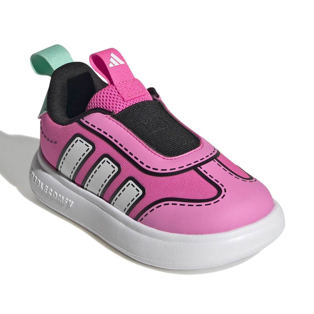 ZAPATILLAS ADIDAS PARA NIÑAS RUNNING BUBBLECOMIC I - ROSA JS0126 - 2