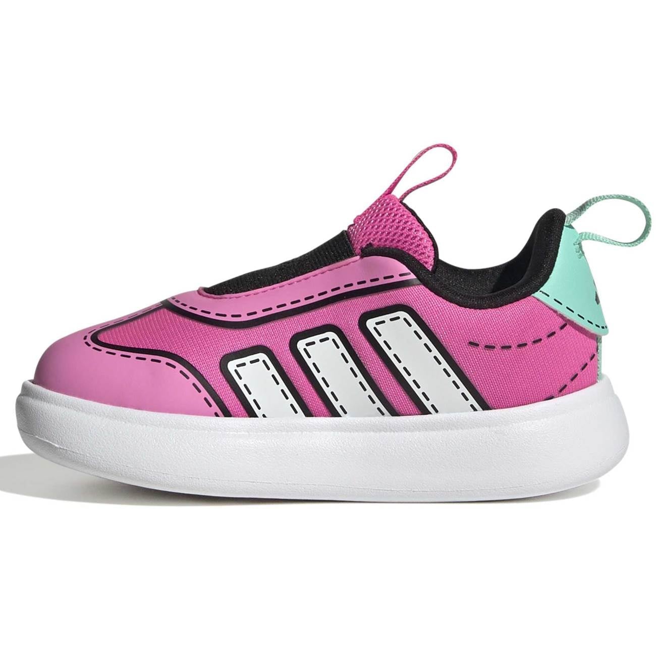 ZAPATILLAS ADIDAS PARA NIÑAS RUNNING BUBBLECOMIC I - ROSA JS0126 - 3