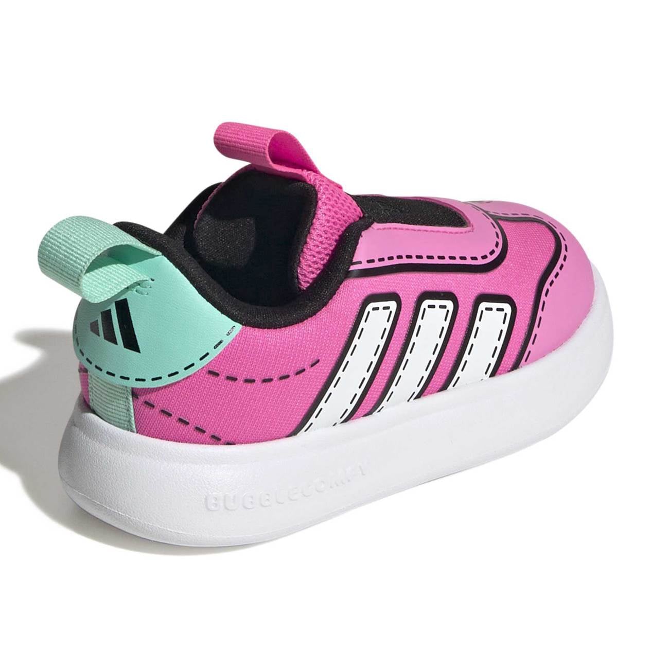 ZAPATILLAS ADIDAS PARA NIÑAS RUNNING BUBBLECOMIC I - ROSA JS0126 - 4