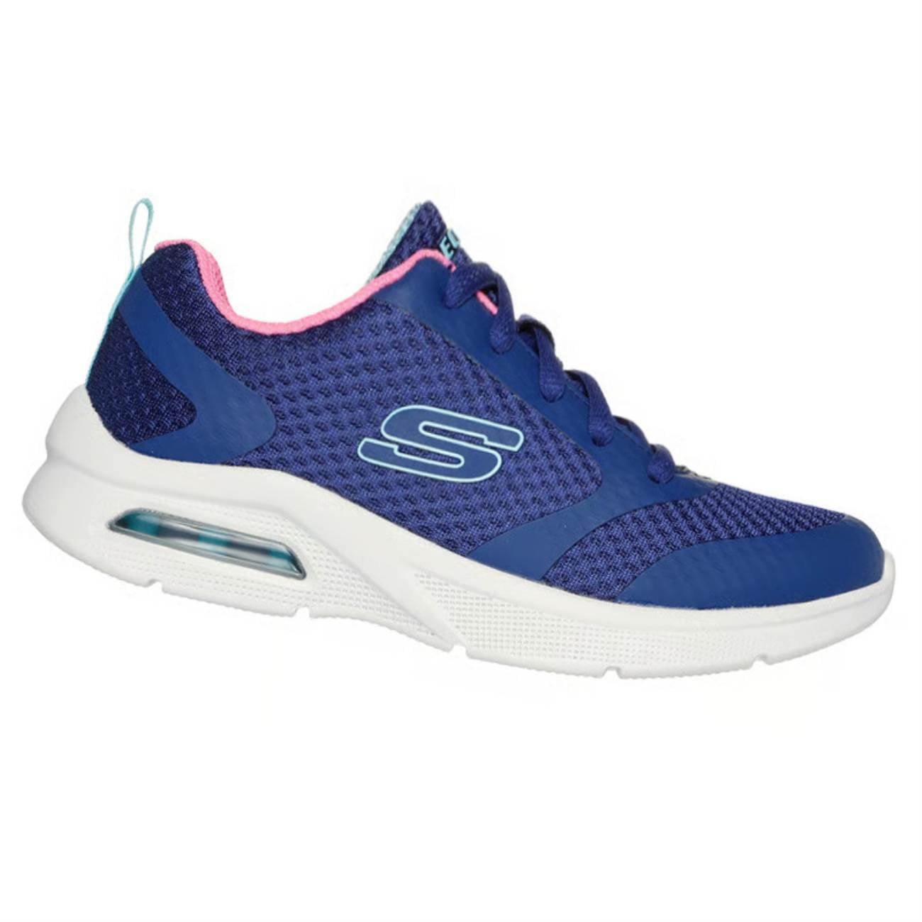 ZAPATILLAS SKECHERS PARA NIÑOS RUNNING MICROSPEC MAX - AZUL 303544L-NVPK - 1