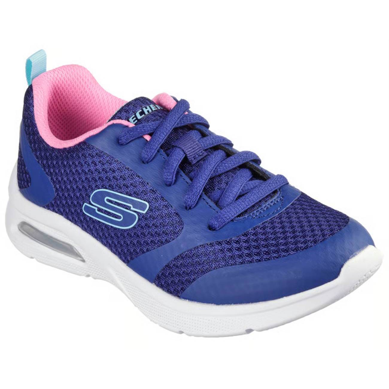 ZAPATILLAS SKECHERS PARA NIÑOS RUNNING MICROSPEC MAX - AZUL 303544L-NVPK - 2