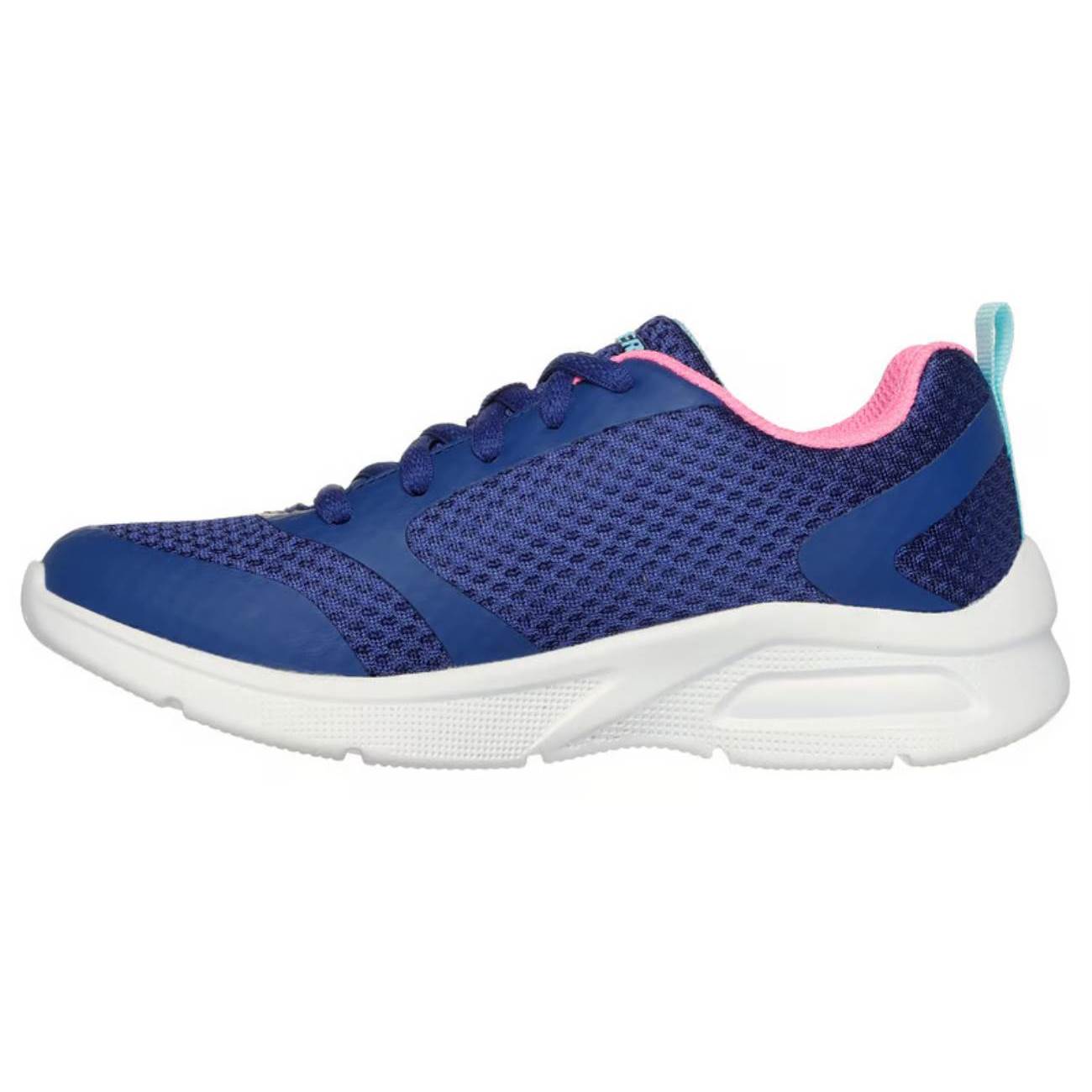 ZAPATILLAS SKECHERS PARA NIÑOS RUNNING MICROSPEC MAX - AZUL 303544L-NVPK - 3
