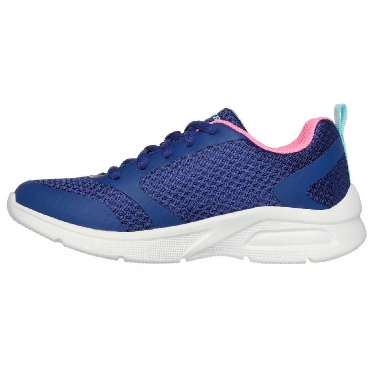 ZAPATILLAS SKECHERS PARA NIÑOS RUNNING MICROSPEC MAX - AZUL 303544L-NVPK - 3
