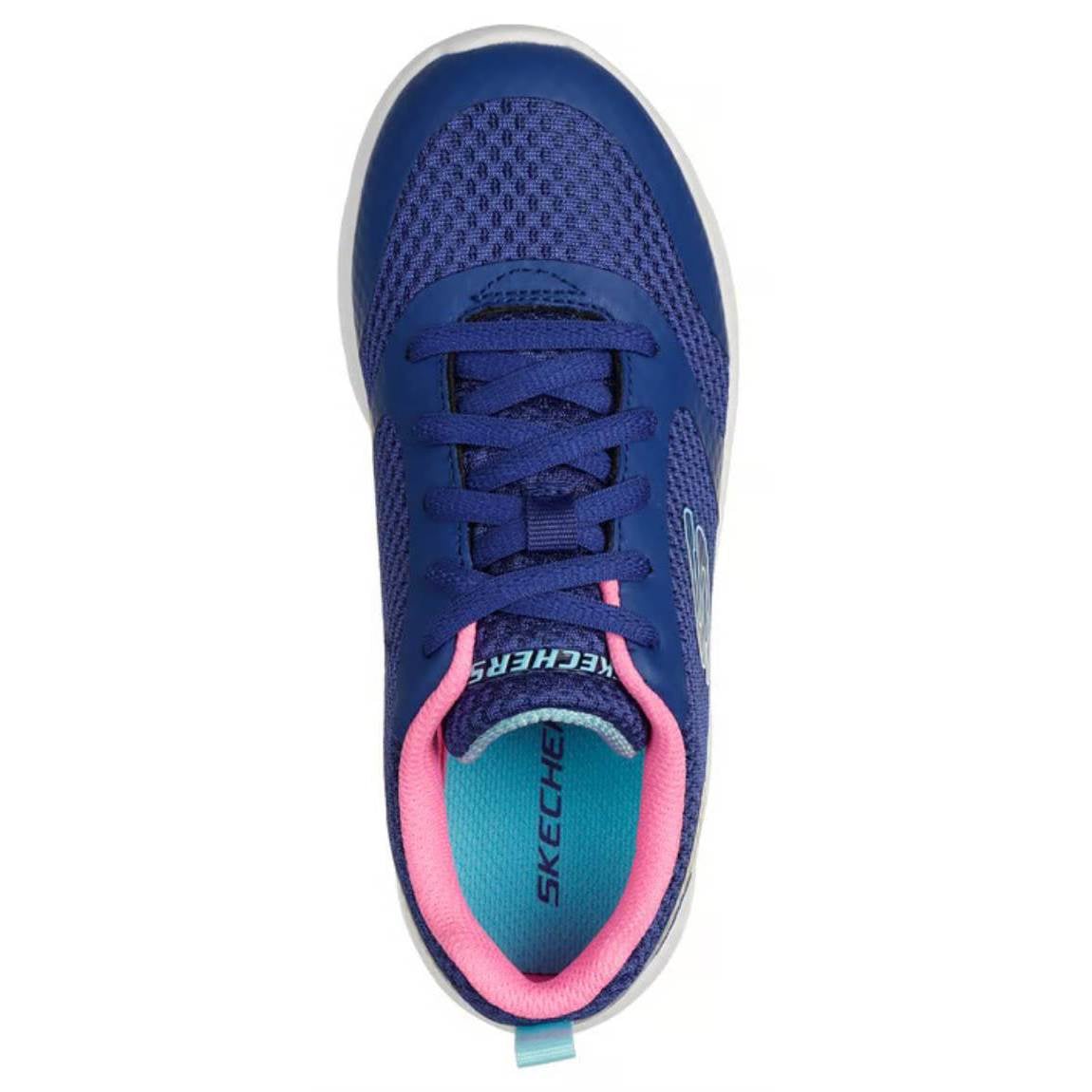 ZAPATILLAS SKECHERS PARA NIÑOS RUNNING MICROSPEC MAX - AZUL 303544L-NVPK - 4
