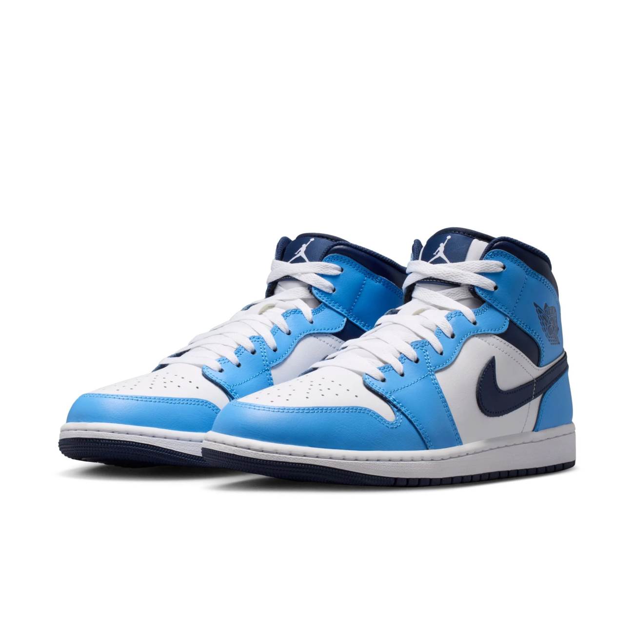 BOTIN NIKE PARA HOMBRE BASKETBALL AIR JORDAN 1 MID - CELESTE DQ8426-405 - 2