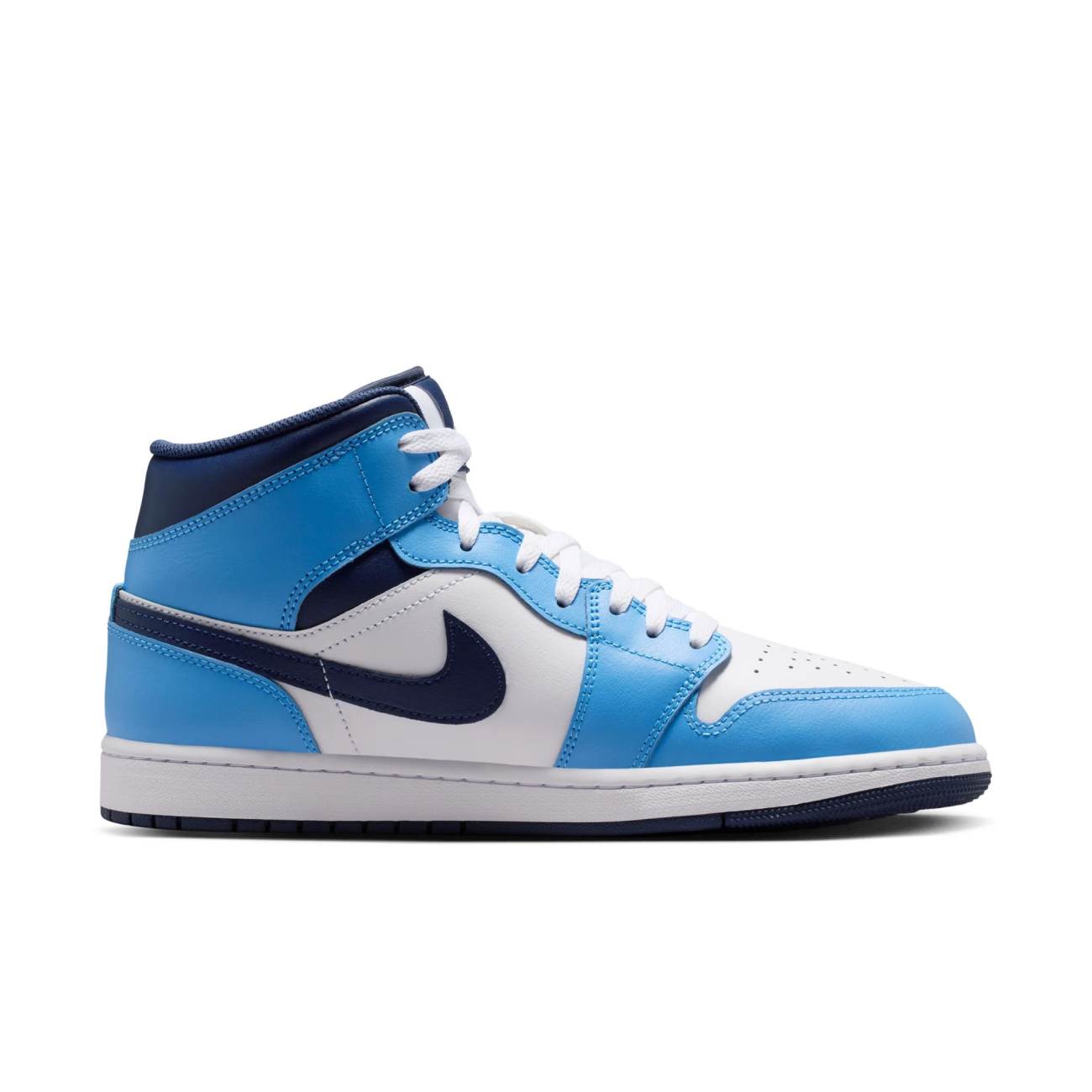 BOTIN NIKE PARA HOMBRE BASKETBALL AIR JORDAN 1 MID - CELESTE DQ8426-405 - 3