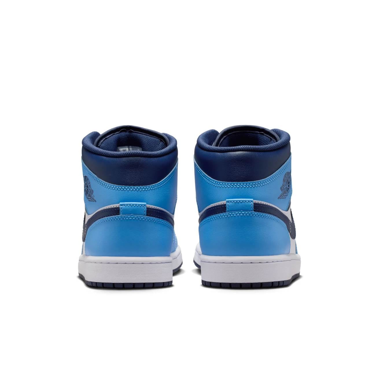 BOTIN NIKE PARA HOMBRE BASKETBALL AIR JORDAN 1 MID - CELESTE DQ8426-405 - 4