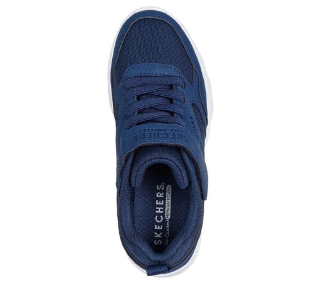 ZAPATILLAS SKECHERS PARA NIÑOS RUNNING UNO LITE CITY LEAGUE - AZUL 417011L-NVY - 4