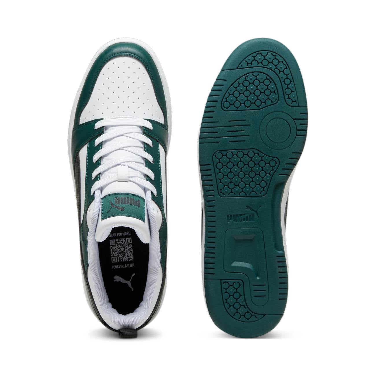 ZAPATILLAS PUMA PARA HOMBRE URBANAS REBOUND V6 LOW - VERDE 392328-34 - 4