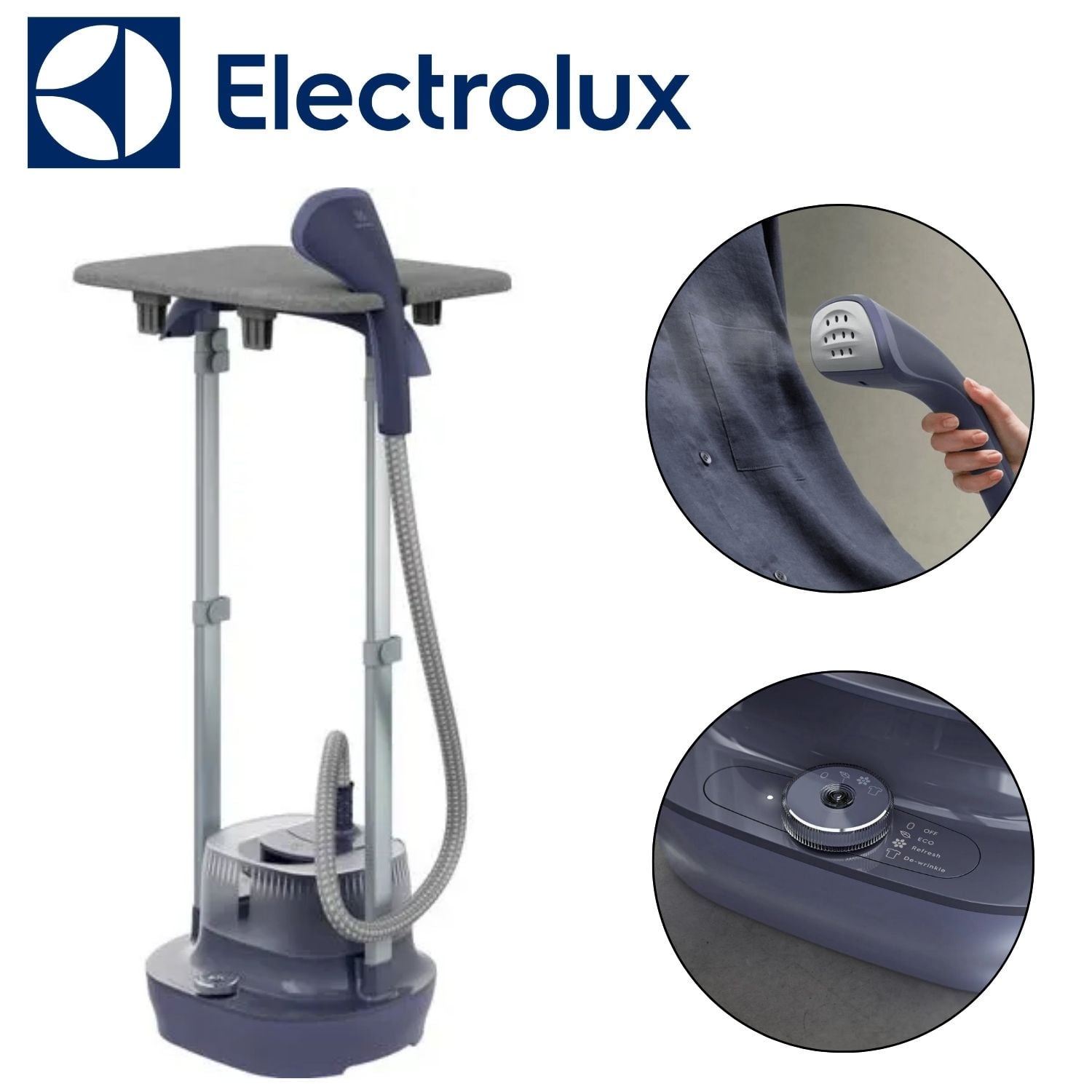VAPORIZADOR DE ROPA ELECTROLUX EXPERT EGS20 CON MESA DE PLANCHAR AJUSTABLE - 1