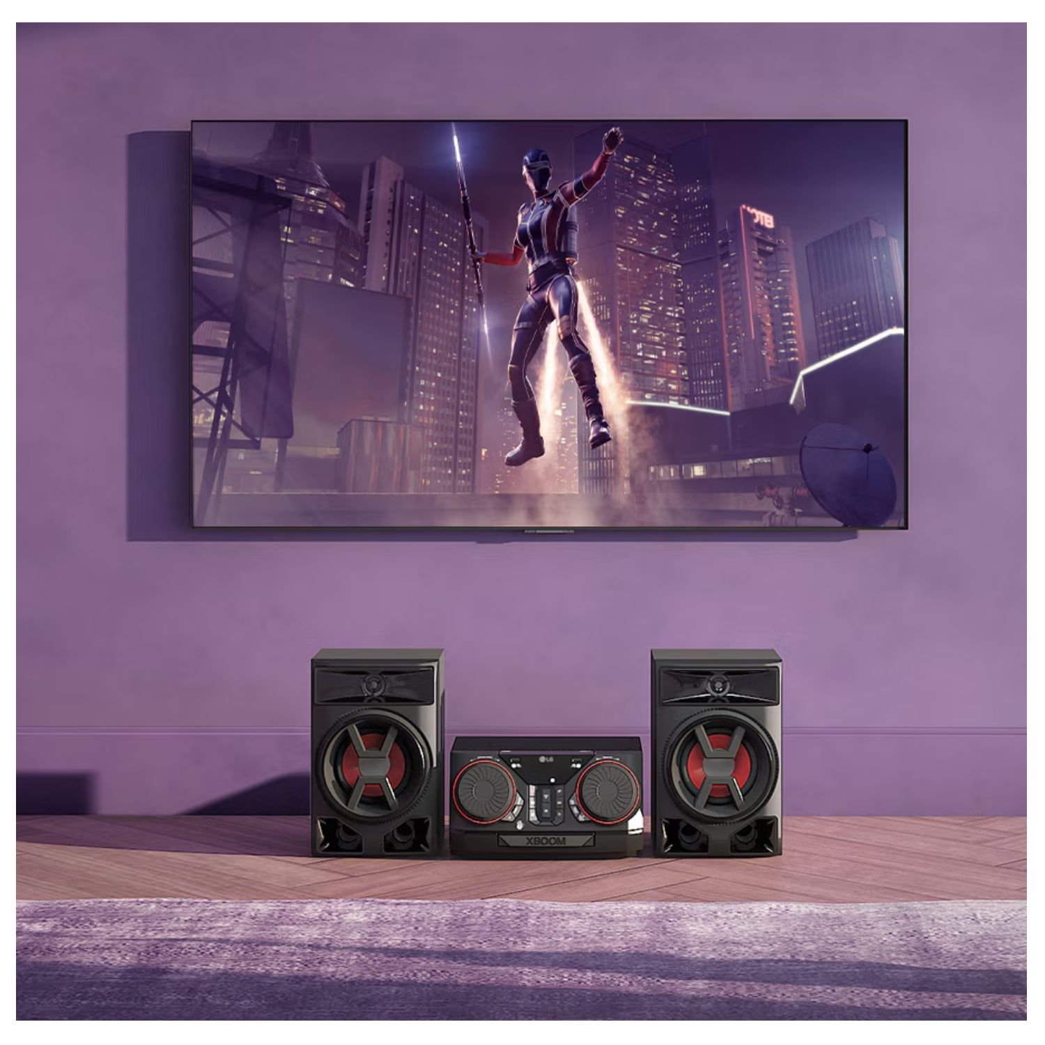 EQUIPO DE SONIDO LG CK43N MULTI BLUETOOTH USB CD 300W - 6
