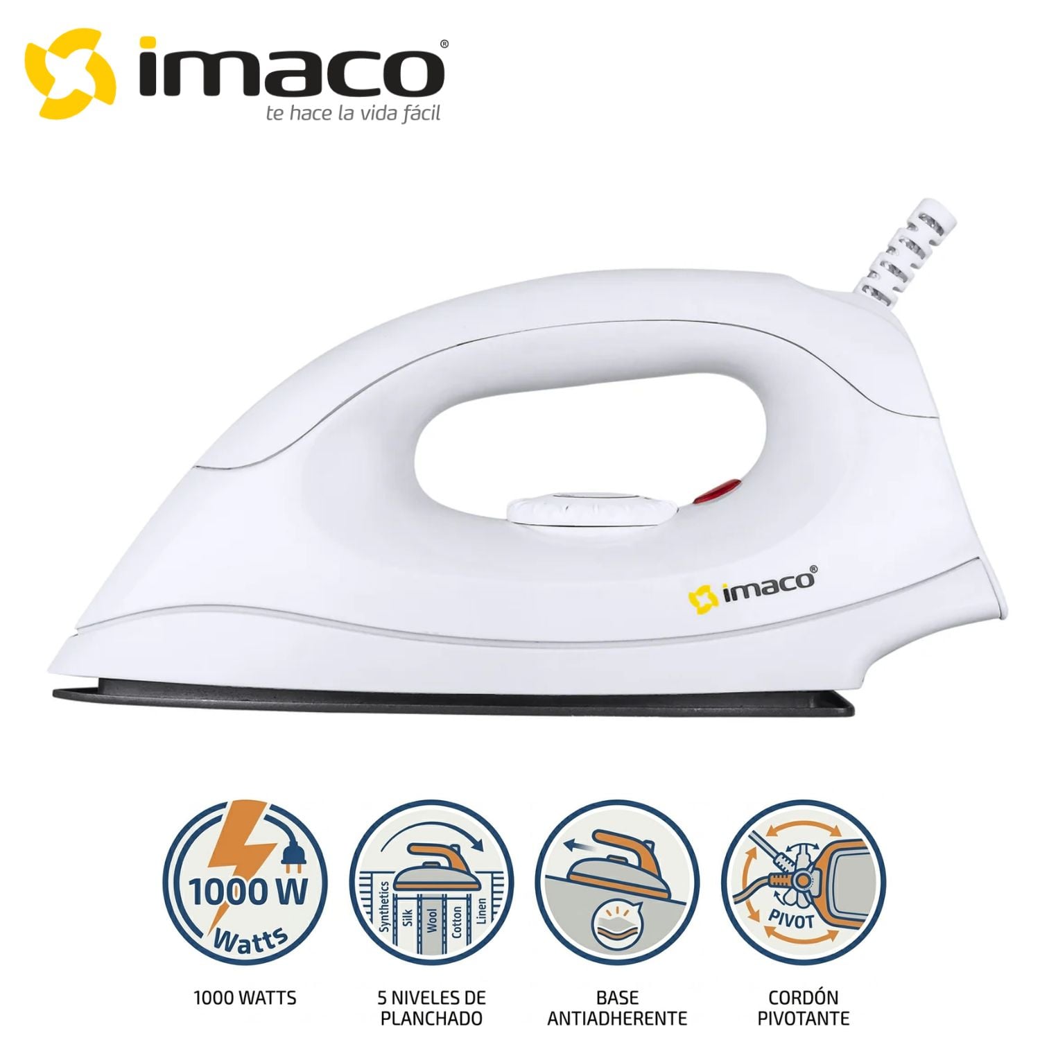 PLANCHA IMACO ID1 LIVIANA ANTI ADHERENTE - 1