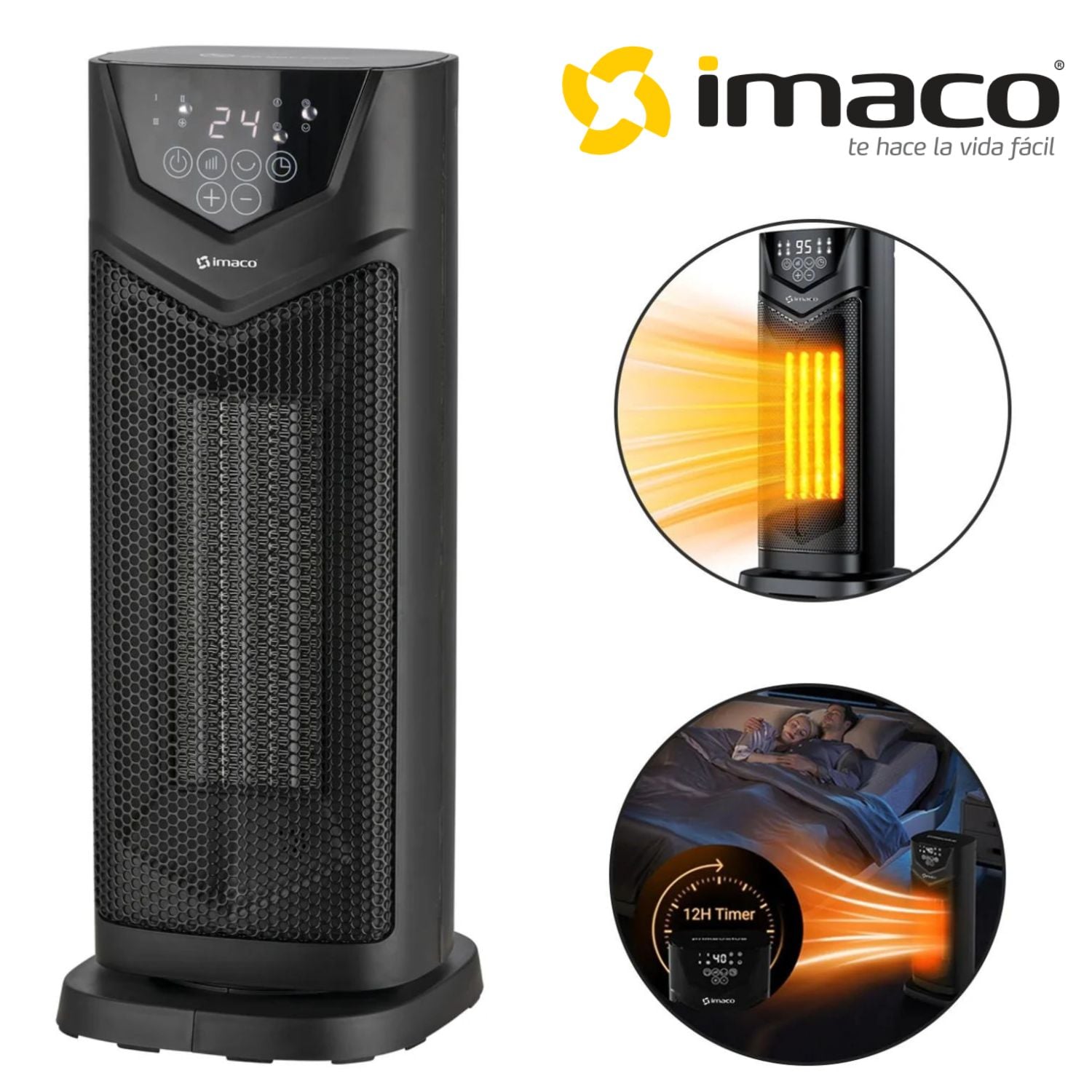 TERMOVENTILADOR IMACO ITC2000 CON CONTROL TIMER ÁREA 30 M2. - 1